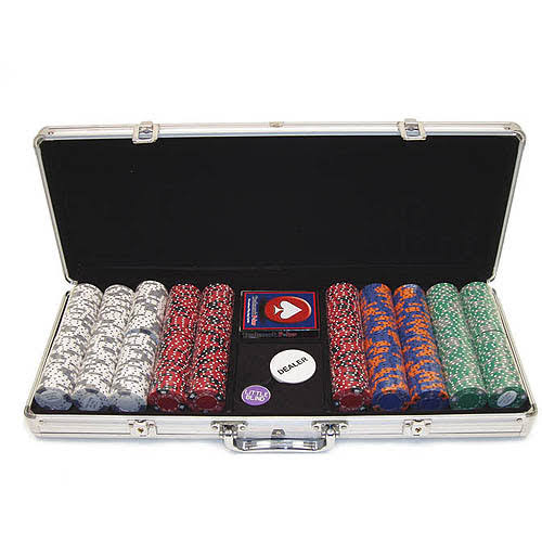 500 11.5g Poker Chip Set with Aluminum Case G38940
