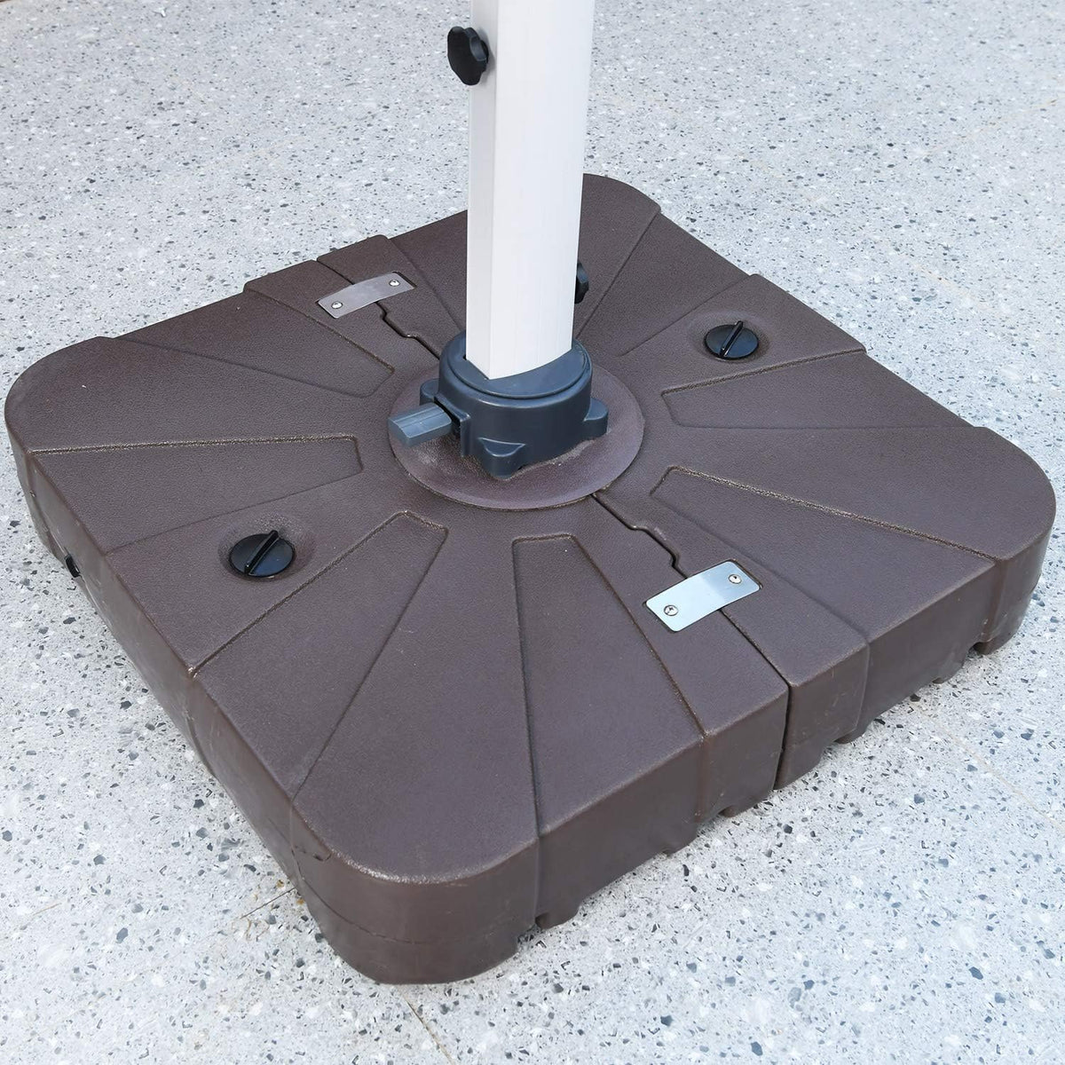 10 FT Offset Cantilever Patio Umbrella with Waterproof Cover N810
