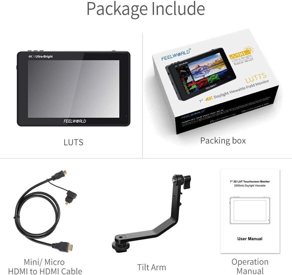 7 Inch 2200nit SDI Touch Screen Camera Field Monitor B56077