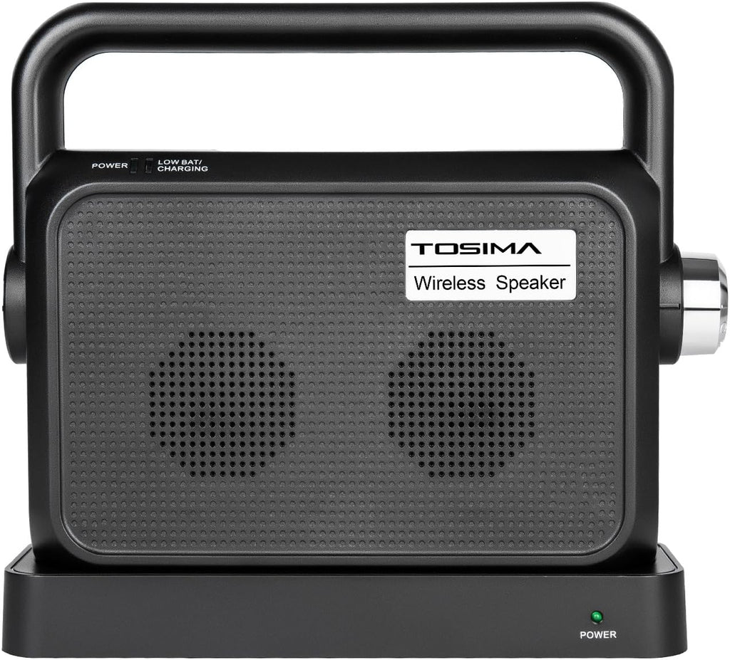 Portable Wireless TV Speakers with Headset Jack A786540