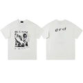 Enfants Riches Déprimés "Be Careful" Collage & Italic Back Logo T-Shirt - Cream