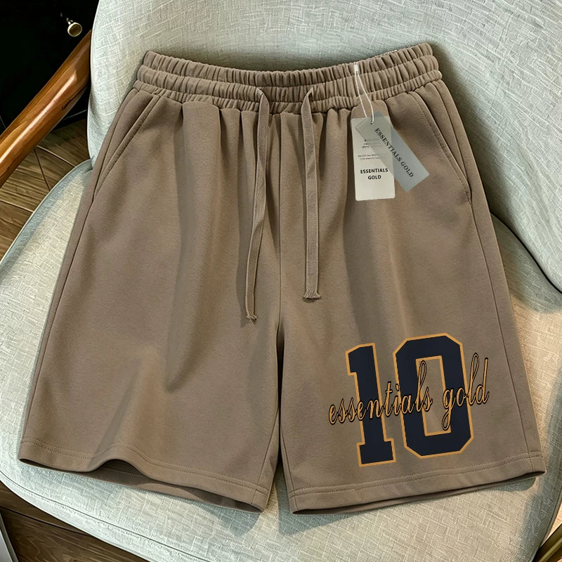 ESSENTIALS Varsity Number Fleece Shorts