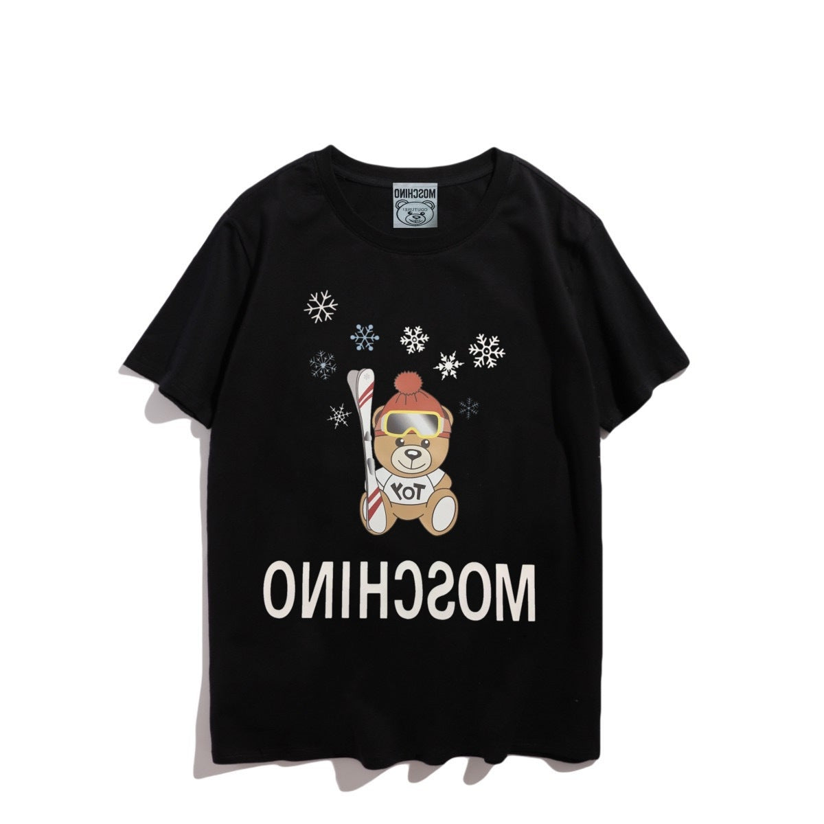 Moschino T-shirt Teddy Bear Pattern Quick-Drying Loose Short Sleeve