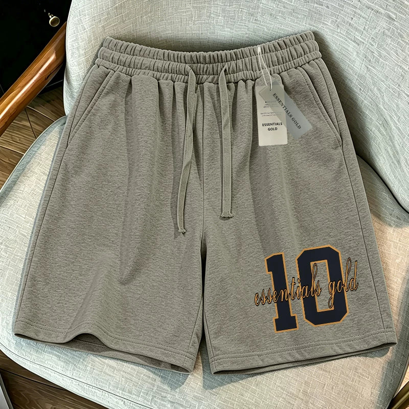 ESSENTIALS Varsity Number Fleece Shorts