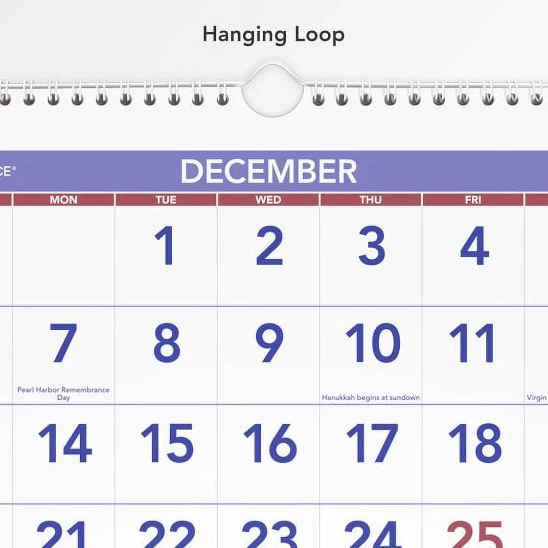 14-Month Vertical Wall Calendar, 12" x 27" Y480359
