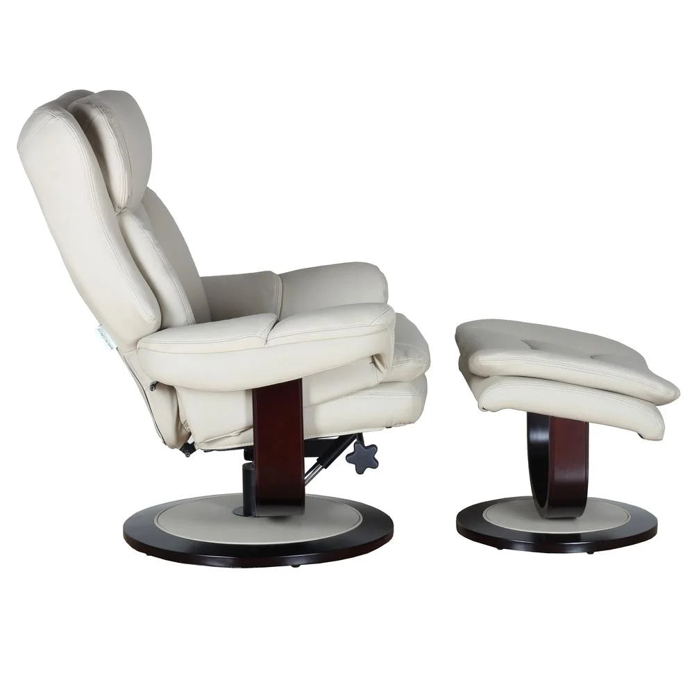 Swivel Pedestal Recliner with Ottoman P36375