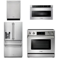 36 Electric Range, Microwave, Refrigerator with Water and Ice Dispenser, Dishwasher M113338