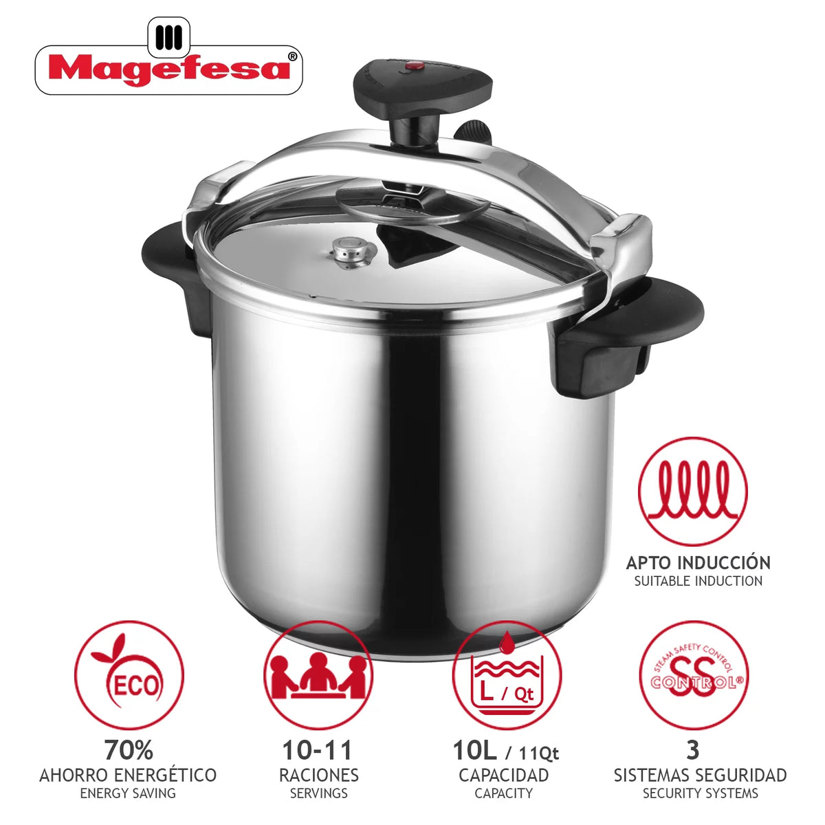 Fast Pressure Cooker 10.6 Quart Y586