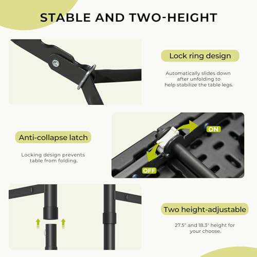 Black 4ft Folding Table P694429