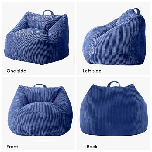 Black Memory Foam Bean Bag Chair W691
