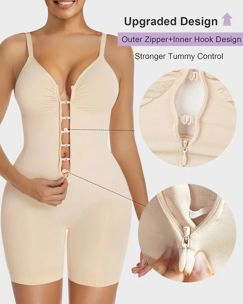 Women's Tummy Control Zip Bodysuit M41506