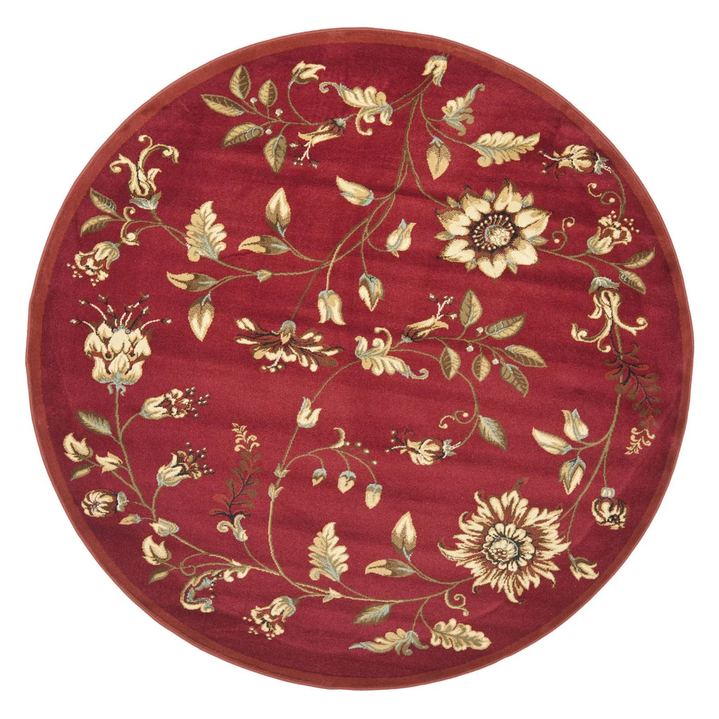 Red Multi Floral Border Area Rug 8'9" x 12' X42511