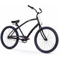 Matte Black 26-Inch 3-Speed Beach Cruiser Bicycle B28128
