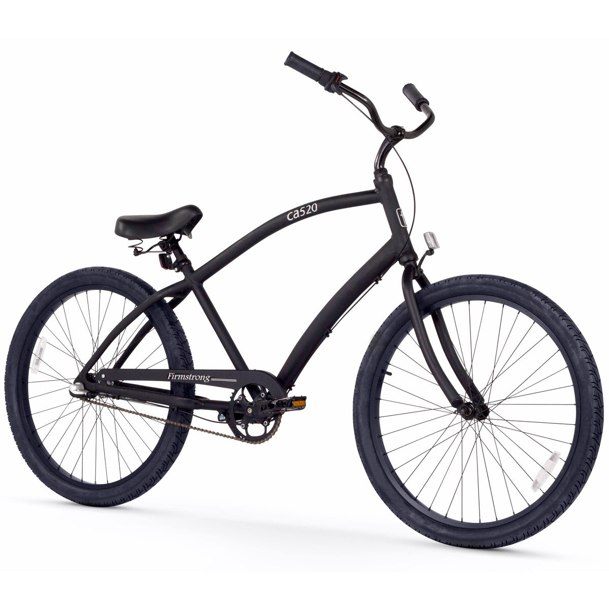 Matte Black 26-Inch 3-Speed Beach Cruiser Bicycle B28128