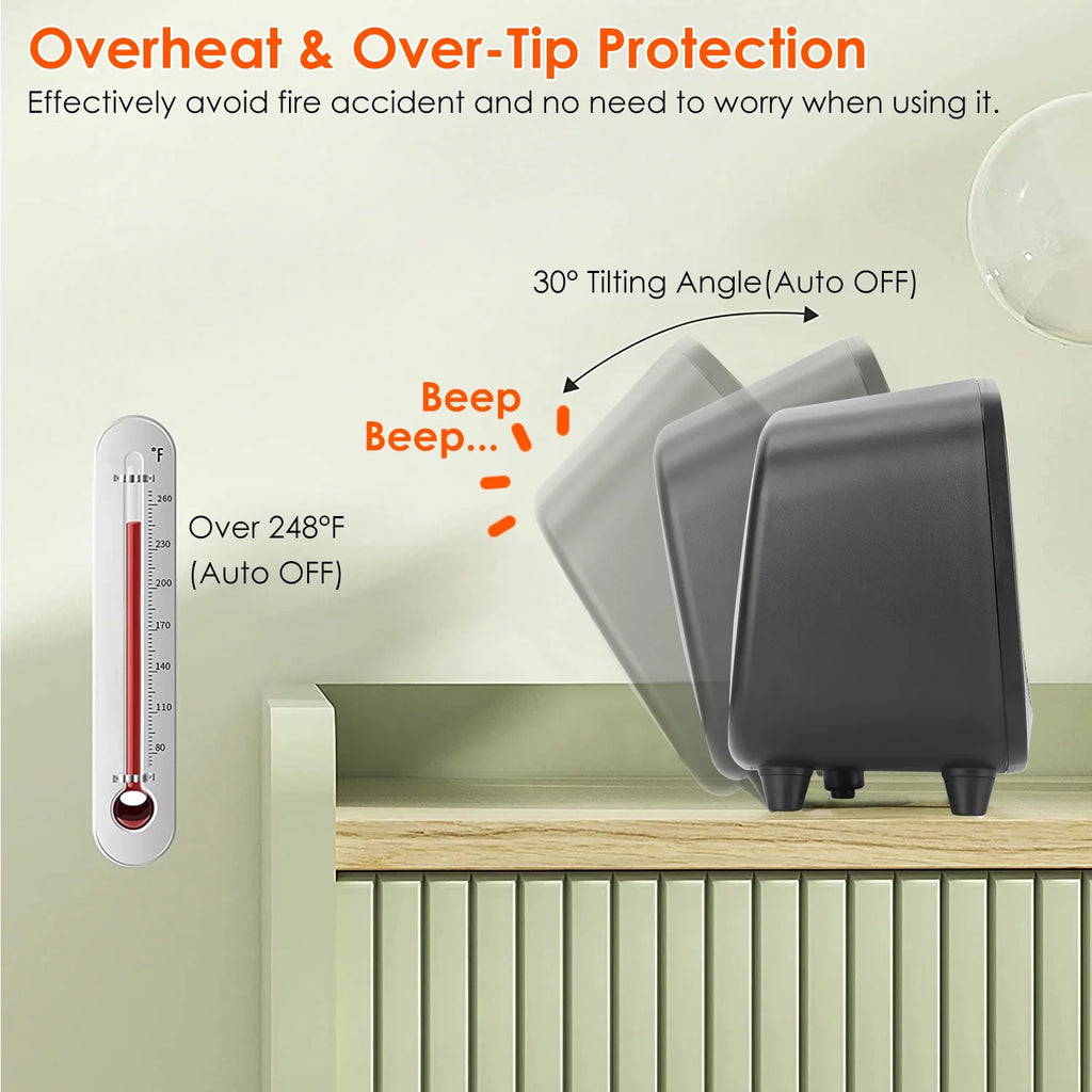 Mini Electric Space Heater Fan M76420