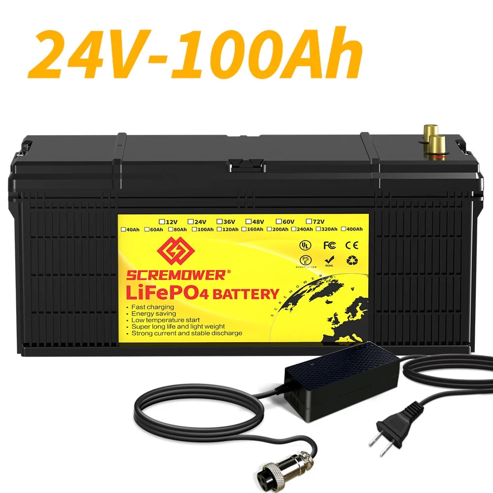 24V 100Ah LiFePO4 Battery with 100A BMS G440594