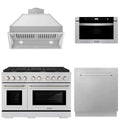 48 Gas Range, Range Hood Insert, Microwave Drawer and Dishwasher P6821