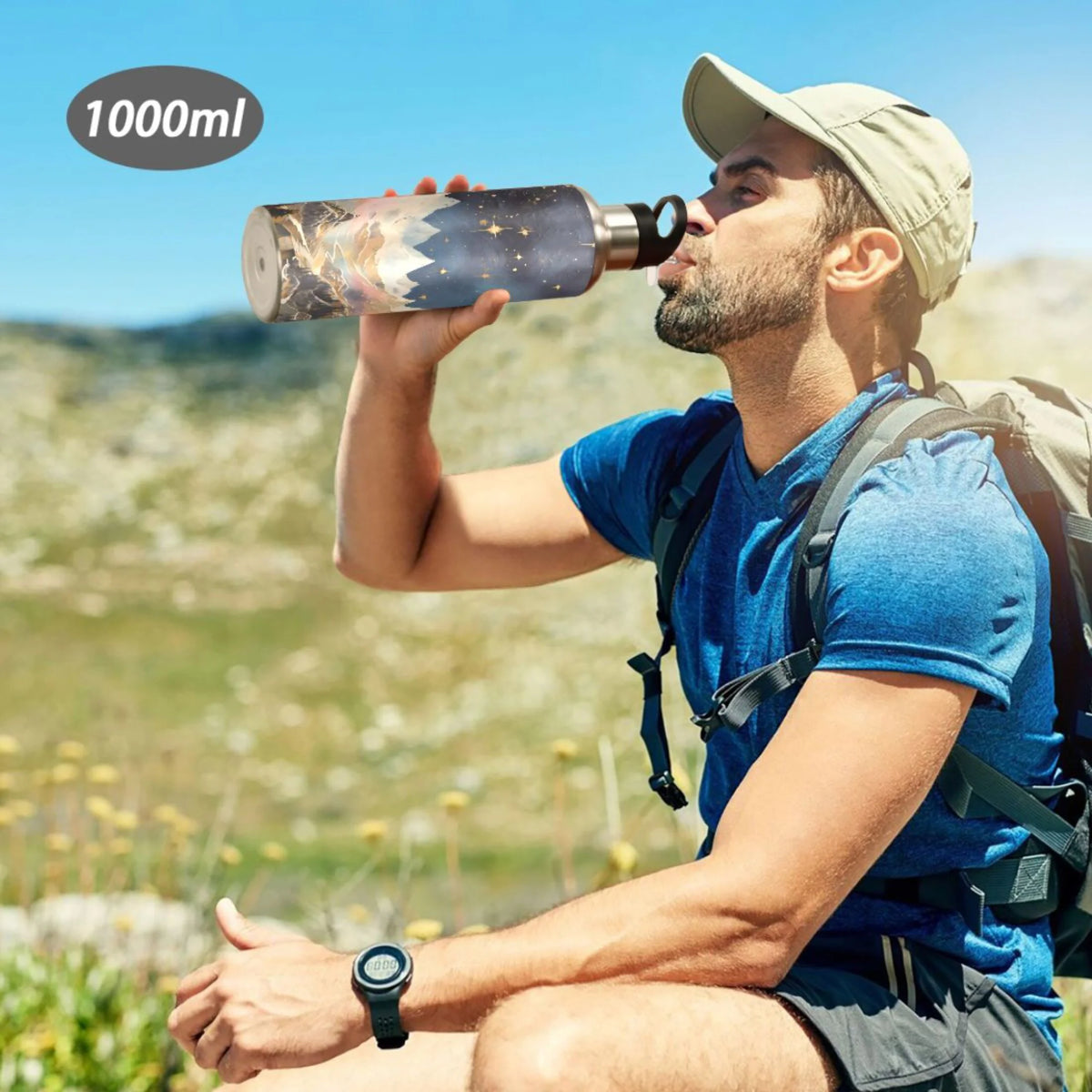 Stainless Steel Insulated Water Bottle with Straw Lid U10088