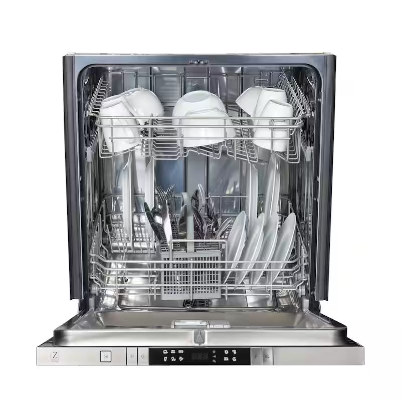 24 in. Compact Dishwasher with 2 Racks in Red Gloss F316804