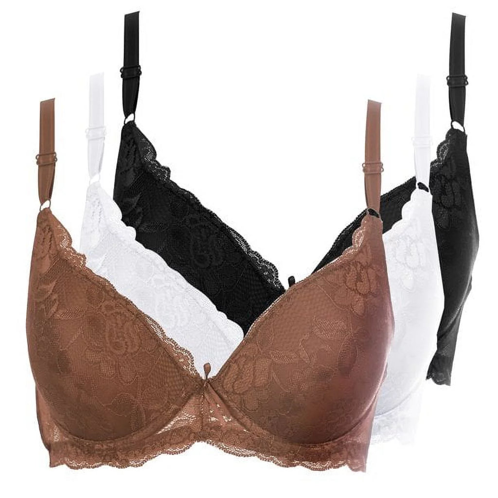 38C Underwire Push Up Lace Padded Bra F9011
