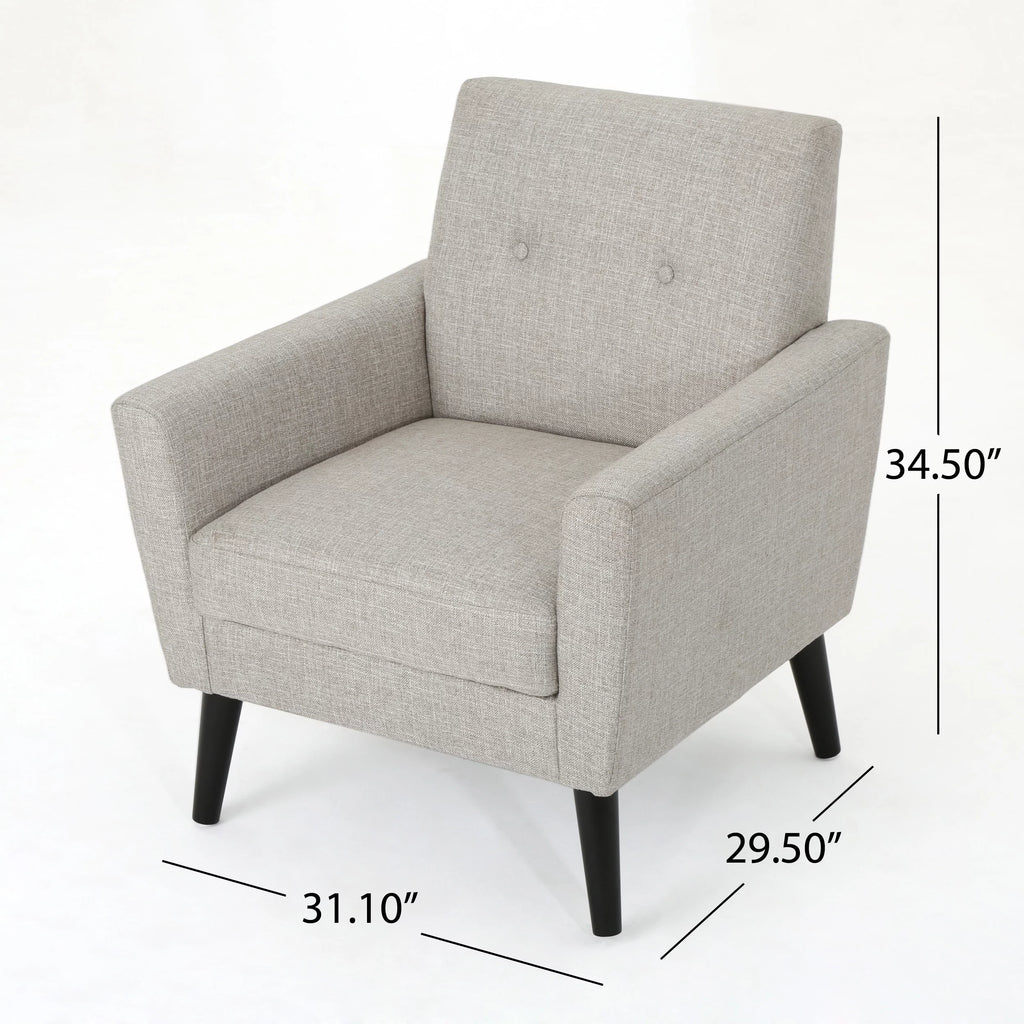 Beige Fabric Club Chair U847542