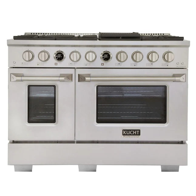 48 6.7 cu. ft. 8 Burner Natural Gas Dual Fuel Range Stainless Steel H5854