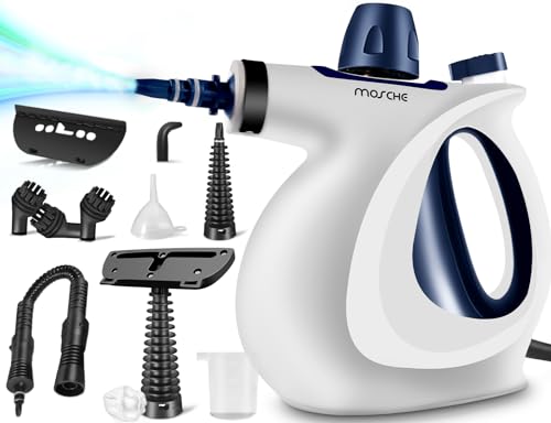 Handheld Pressurized Steam Cleaner with 11-Piece Accessory Set T34049