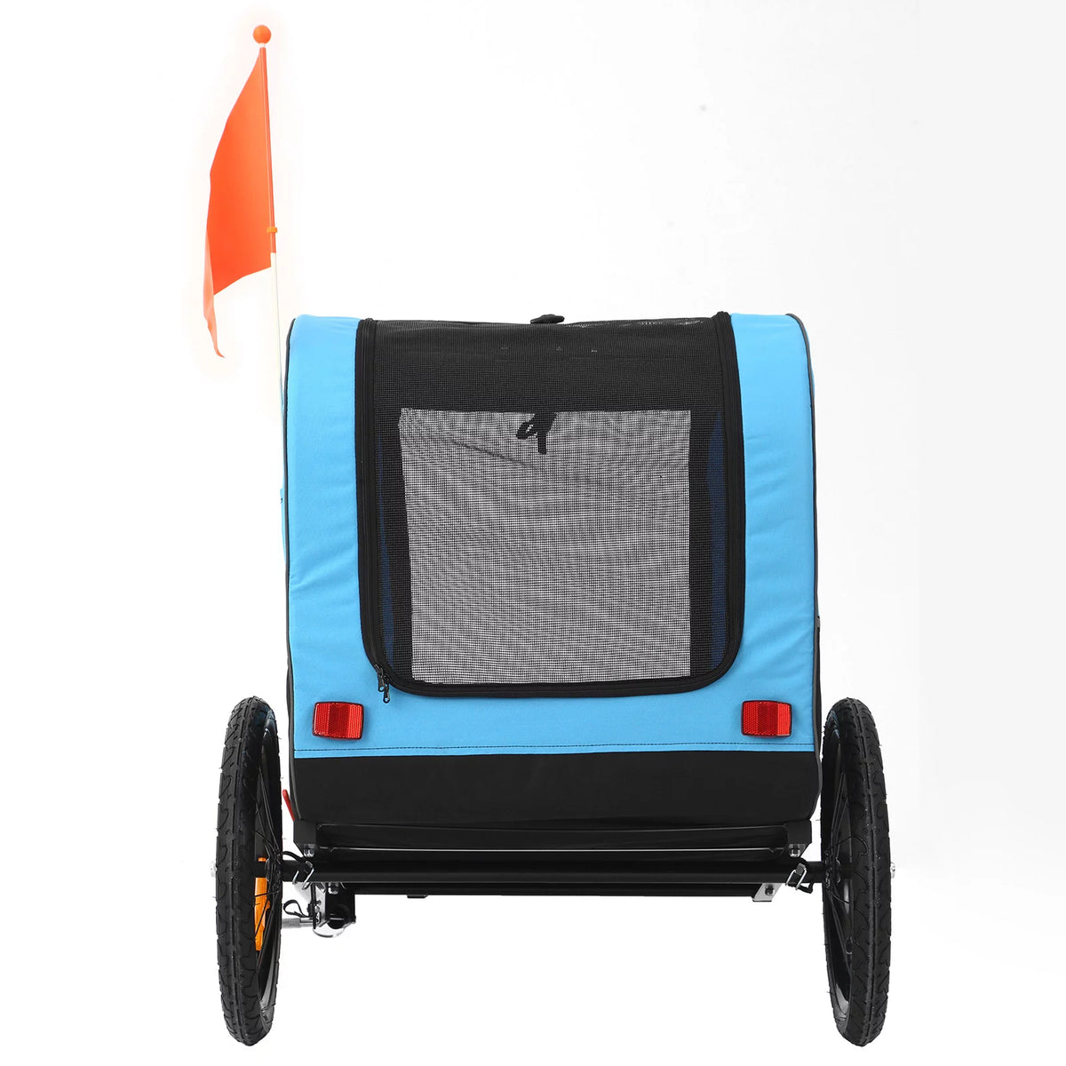 Foldable Dog Bike Trailer with Rear Entrance for Small and Medium Pets Under 88 lbs, Green N55037