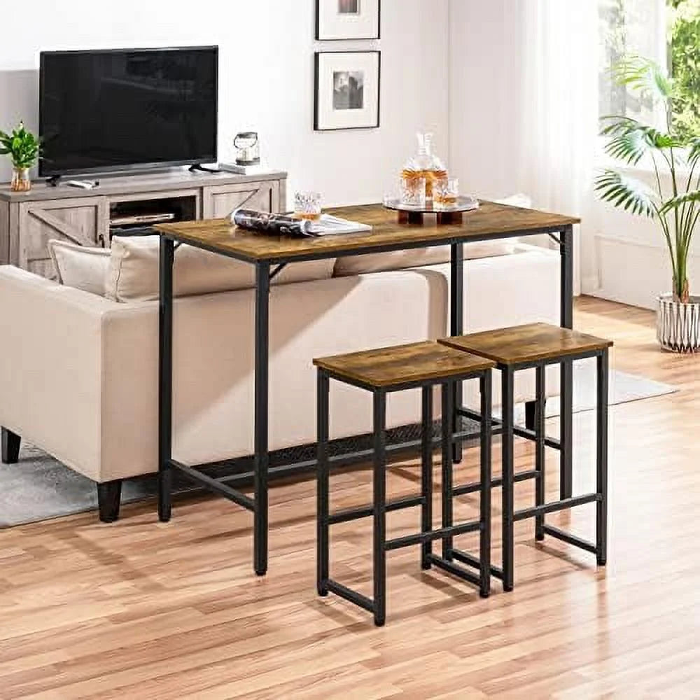 3 Piece Counter Height Table with Stools Set of 2 C30645