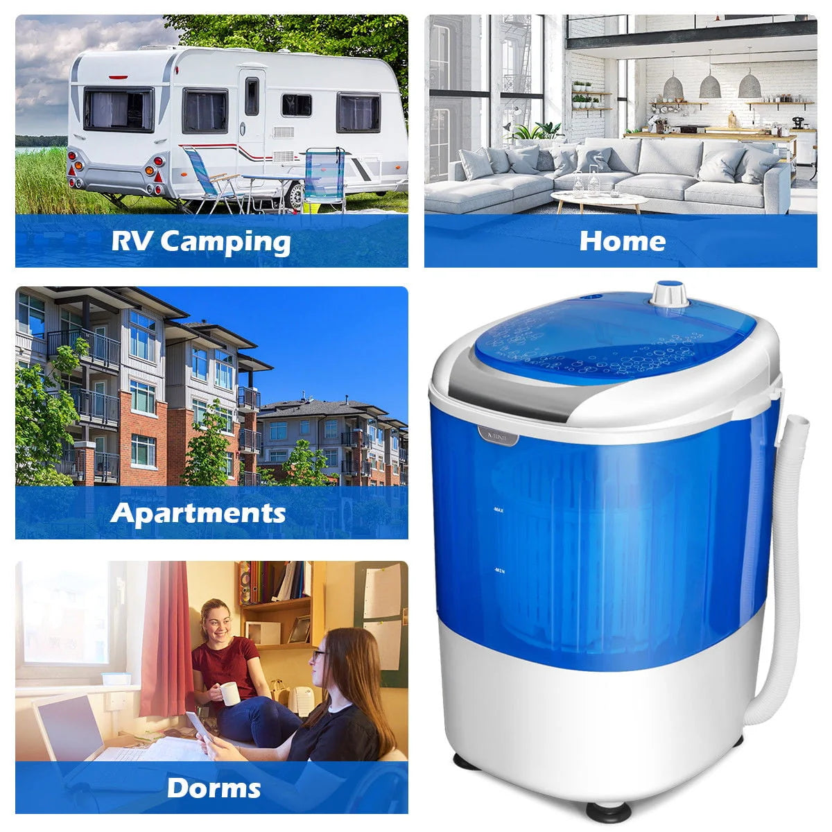 Portable Mini Compact Washing Machine L6115