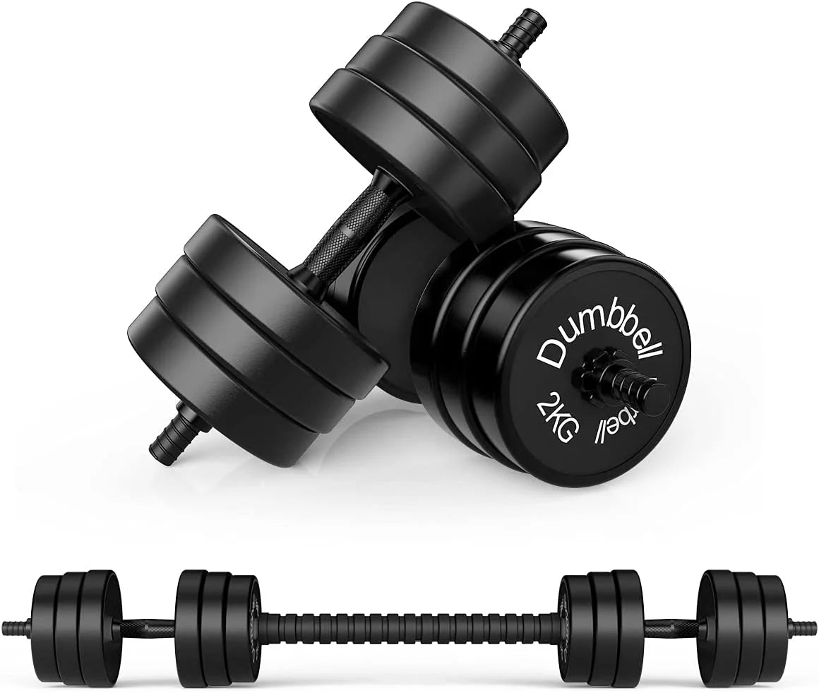 Adjustable Dumbbell Barbell 2 in 1, 22lbs H854299