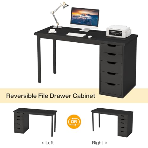 47 inches Computer Desk with 5 Drawers J280