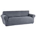 Blue Chenille Stretch-to-Fit Sofa Slipcover I892