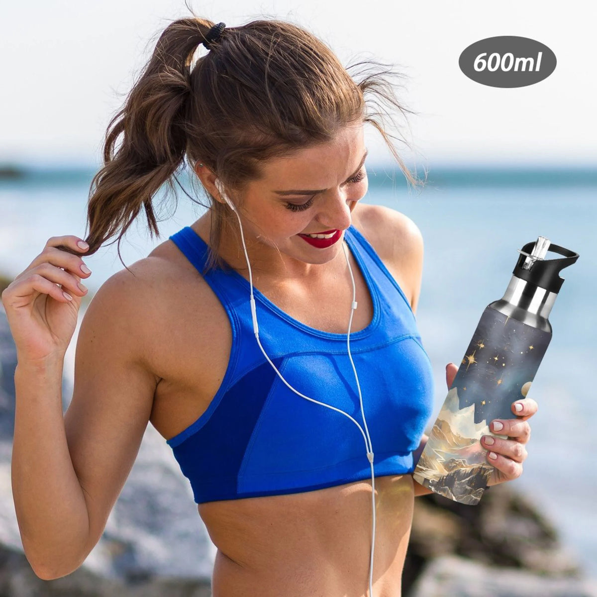 Stainless Steel Insulated Water Bottle with Straw Lid U10088