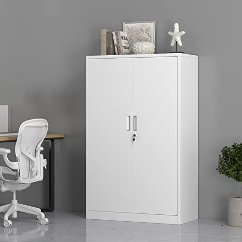 Black 3 Shelf Locking Metal Storage Cabinet A1241