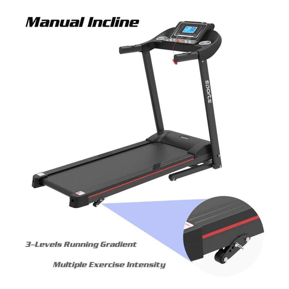 Folding Treadmill with Manual Incline B555