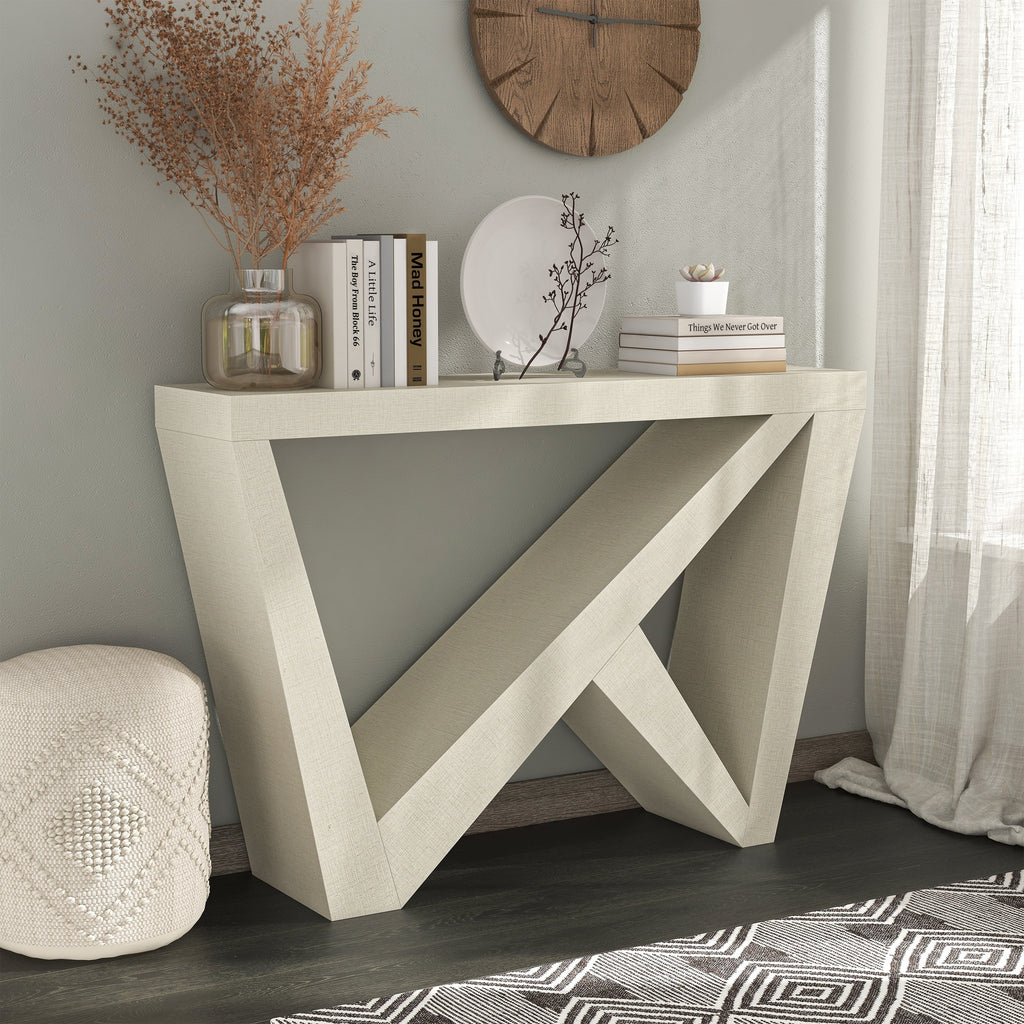 Contemporary Decorative Console Table with W-Shaped Legs B361181