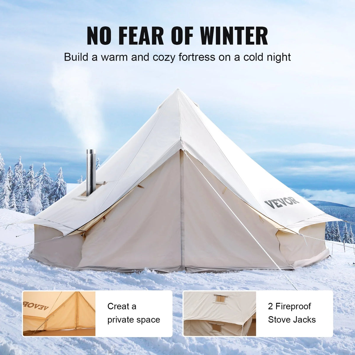 Cotton Canvas Waterproof Bell Tent H933763