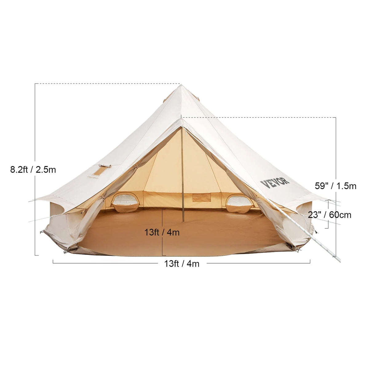Cotton Canvas Waterproof Bell Tent H933763