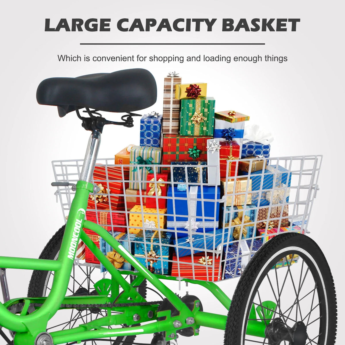 Folding 7-Speed 3 Wheels Tricycle V4035