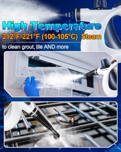 Handheld Pressurized Steam Cleaner with 11-Piece Accessory Set T34049