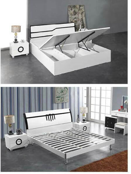 King Size Bed Nightstand Dresser Wardrobe S467