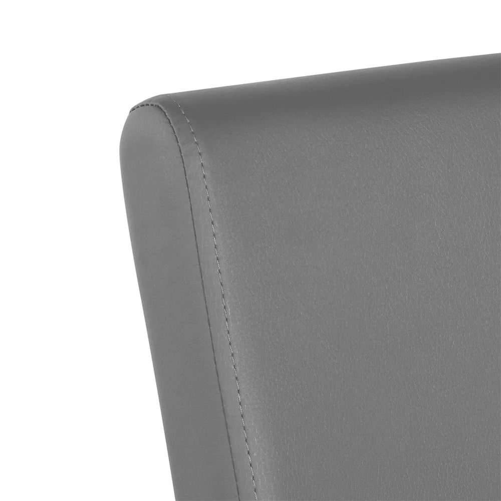 Set of 2 Light Gray PU Leather Dining Chair M479283