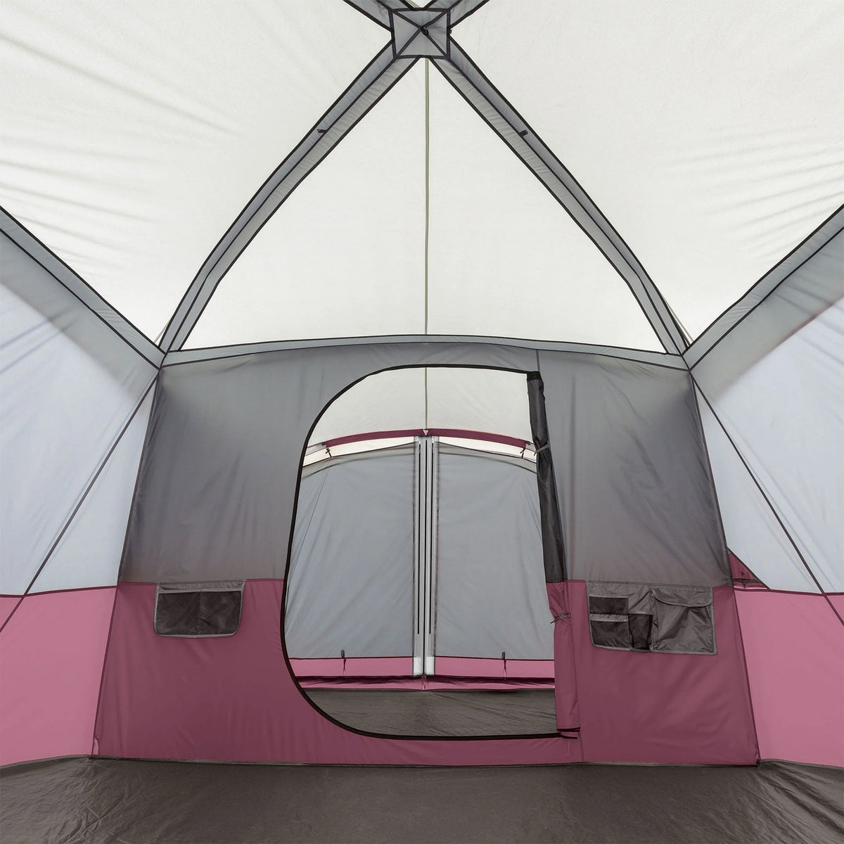 11-Person Camping Cabin Tent with Screen Room, Red X561