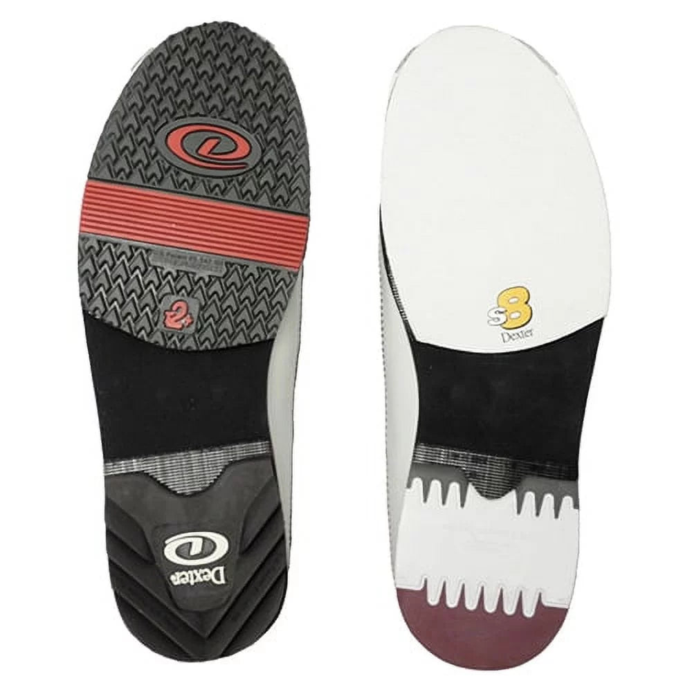 Mens White Black Red Bowling Shoes W545