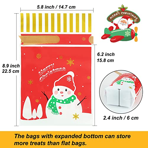 30 Pc Foil Drawstring Christmas Gift Bags Assorted Sizes R19425