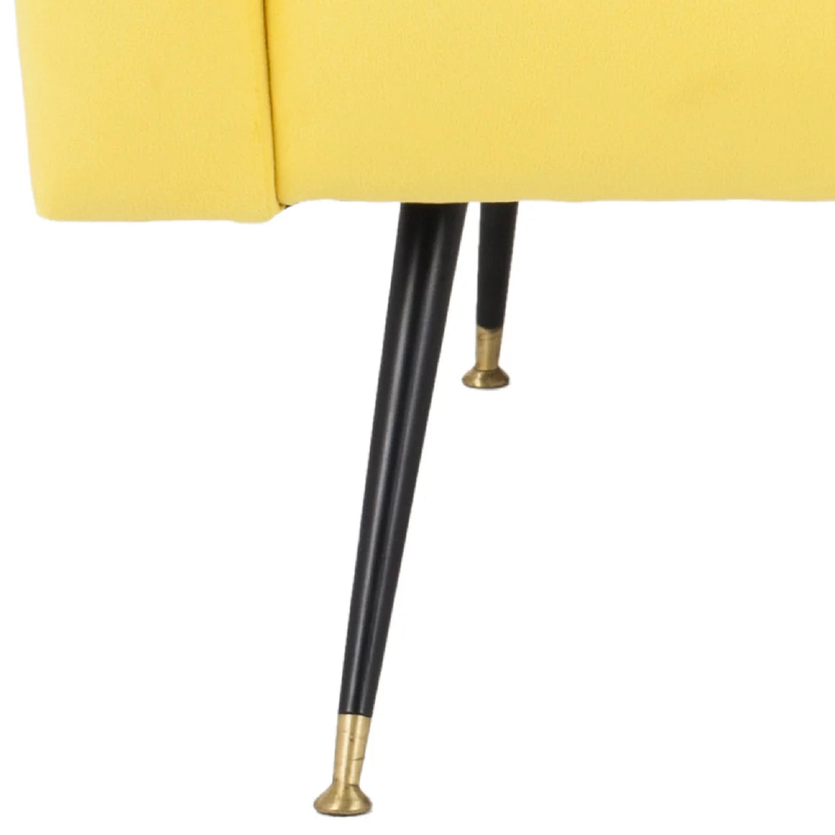 Yellow Velvet Accent Chair I1676