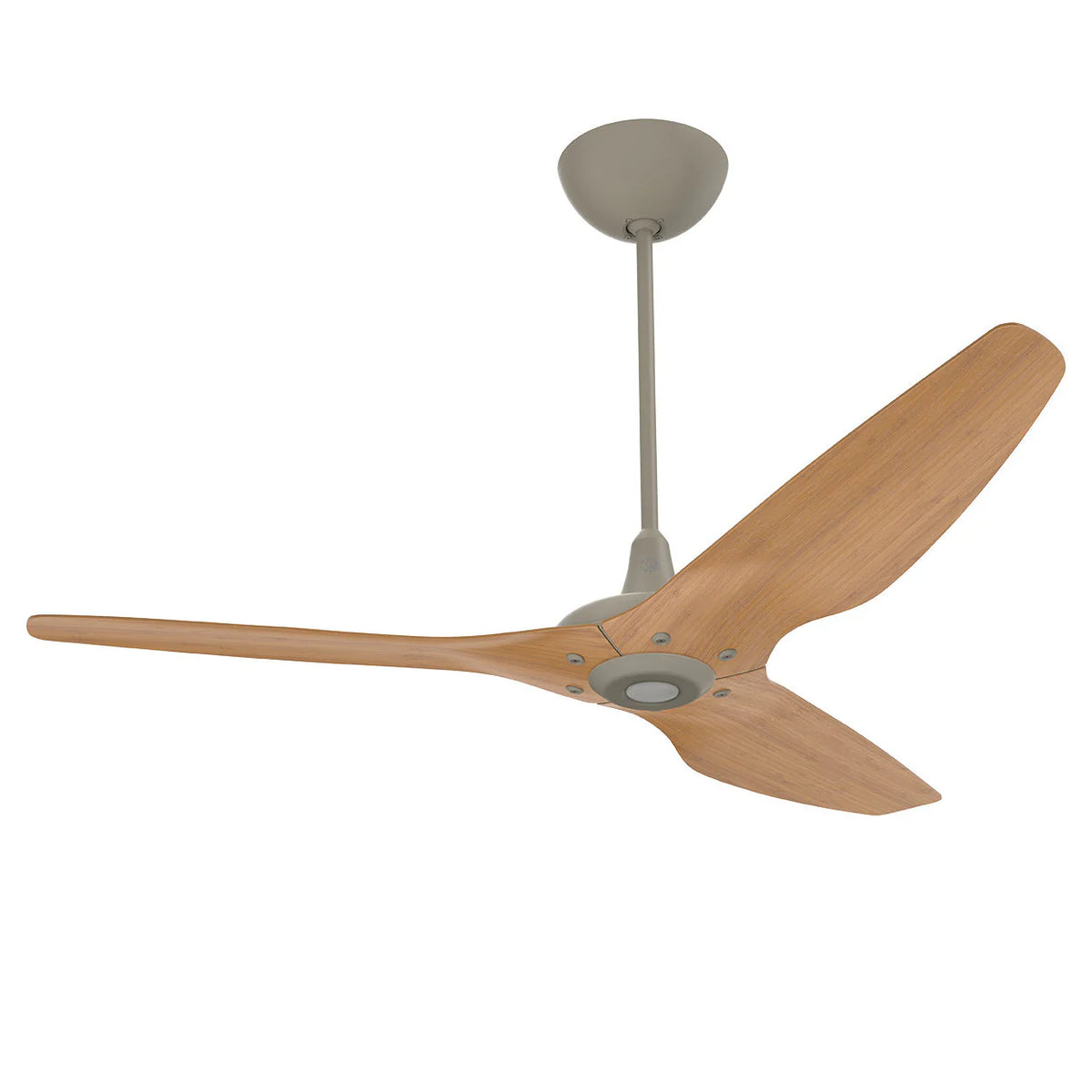 60 Ceiling Fan with Cocoa Bamboo Blades and Satin Nickel Finish F7523