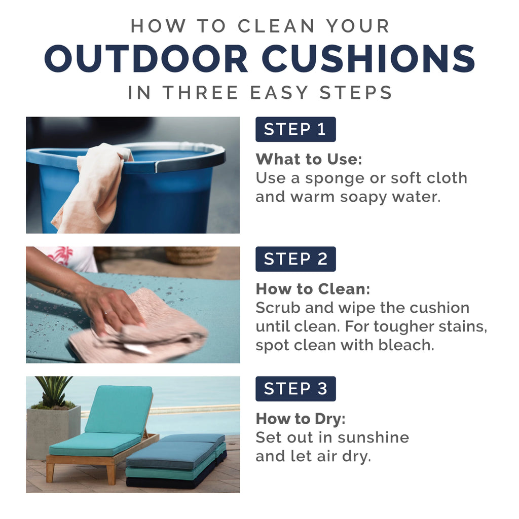 Water Repellent Fade Resistant Deep Seat Cushion Set X1634