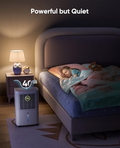 34 Pint Dehumidifier with Drain Hose, White V7143